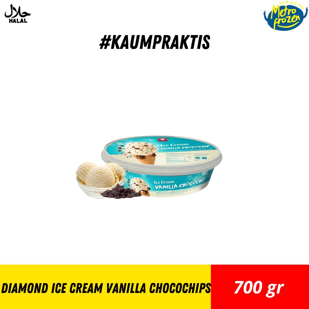 

DIAMOND ICE CREAM MINT CHOCO CHIPS 700ML