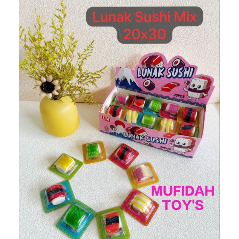 

PERMEN LUNAK SUSHI MIX 30 PCS