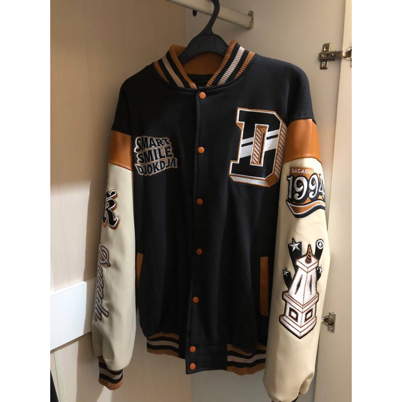 Jacket Triple Tone Varsity Dagadu Unisex