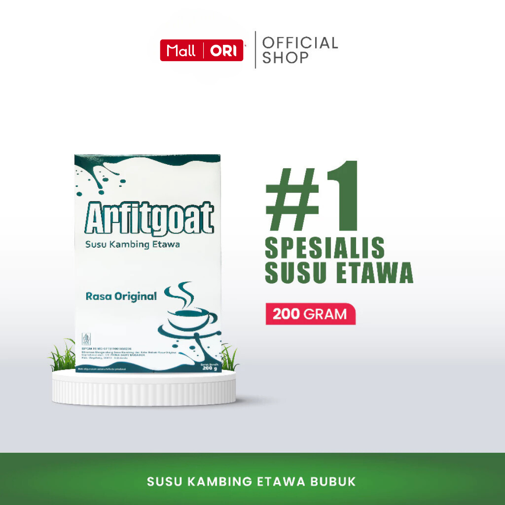 

Arfitgoat Rasa Original Susu Kambing Etawa Bubuk isi 200 gr