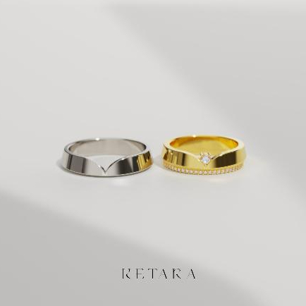 Cincin Kawin Tunangan Cincin Tunangan Cincin Couple Perak Silver Ketara Jewelry