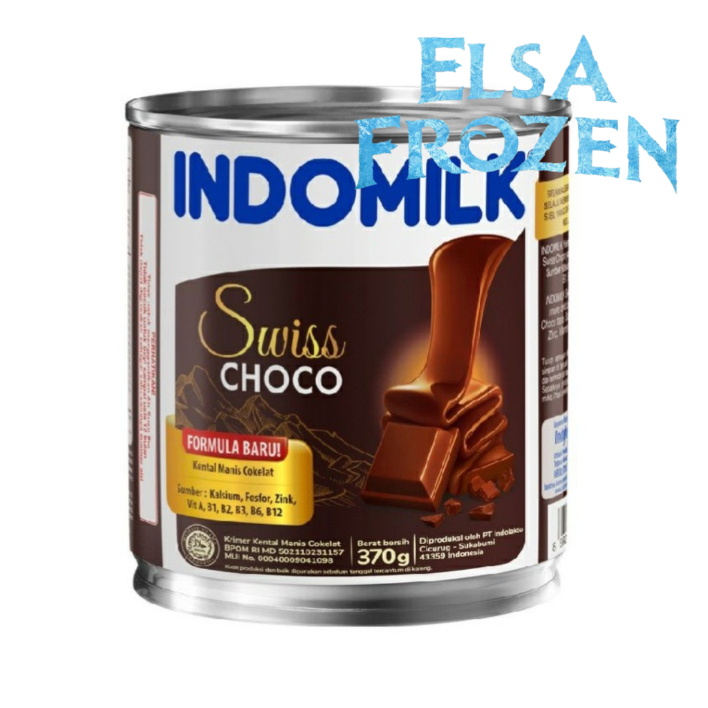 

INDOMILK SWISS CHOCO 370GR / SUSU KENTAL MANIS COKLAT KALENG