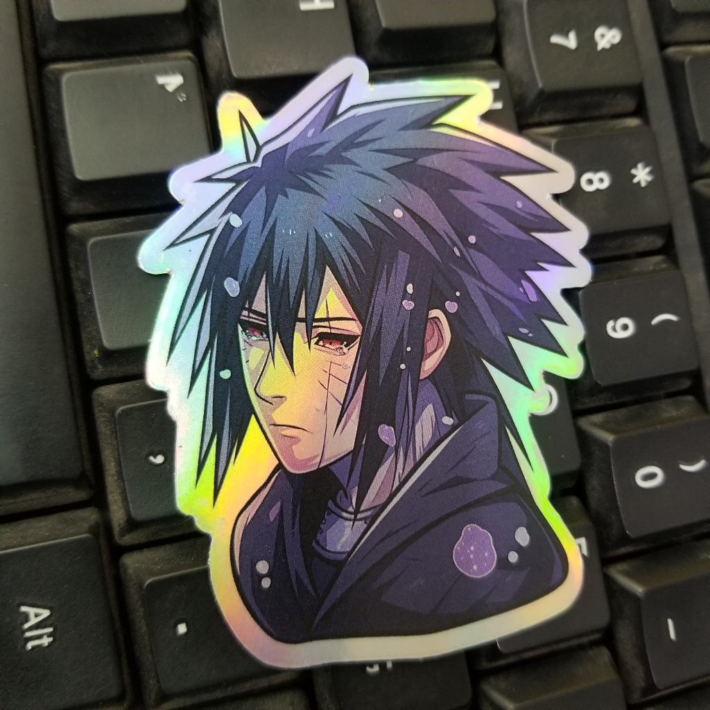 Sticker Anime Naruto Sasuke Hologram