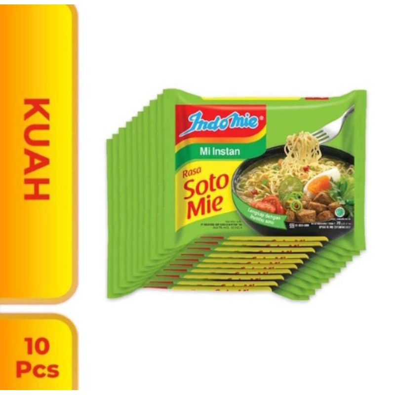 

HEMAT !! PAKET INDOMIE SOTO 10PCS