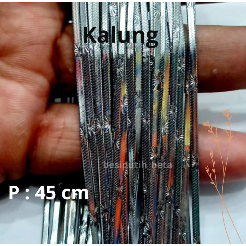 kalung besi putih asli / kalung besi putih ambon