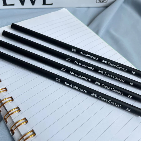 

TBMO PENSIL TRI GRAPHITE 2B BLACK UNSHARP ISI 12 FABER-CASTEL 111832