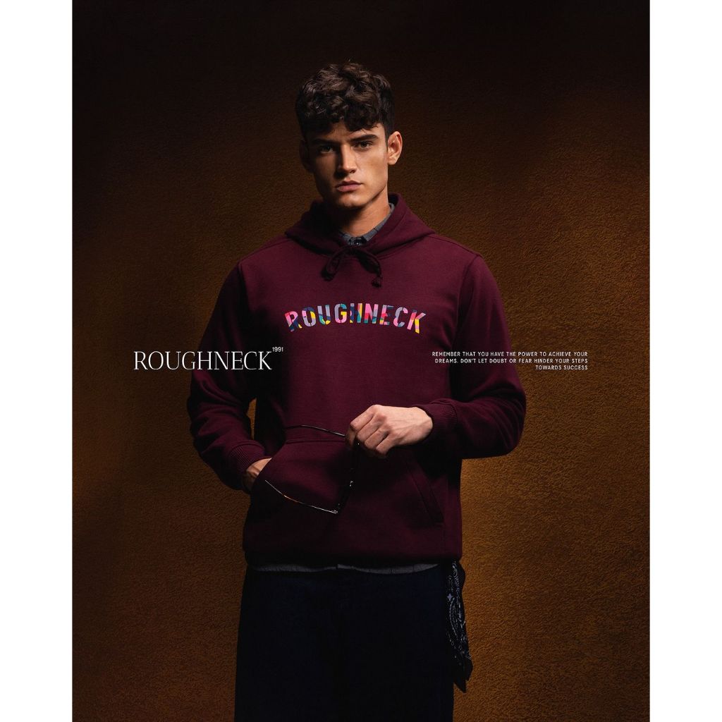 Roughneck H030 Maroon Sig Happy Hoodie