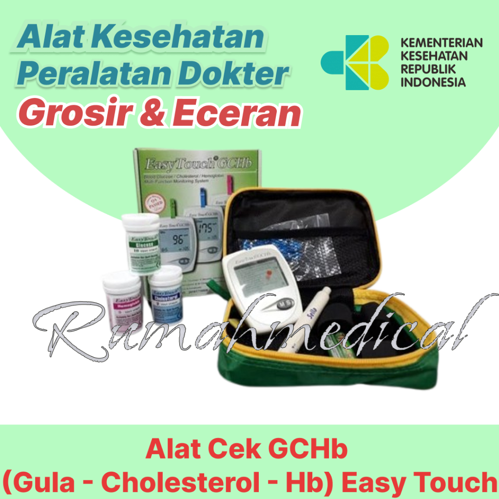 Easy Touch Alat Tes GCHb Cek Gula Kolesterol Hemoglobin