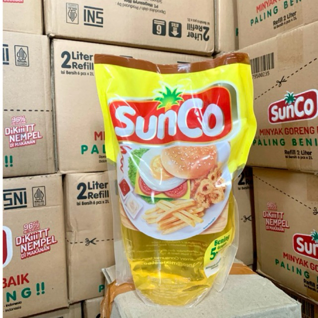 

SUNCO 2L 1DUS ISI 6PCS / MINYAK GORENG SUNCO 2L