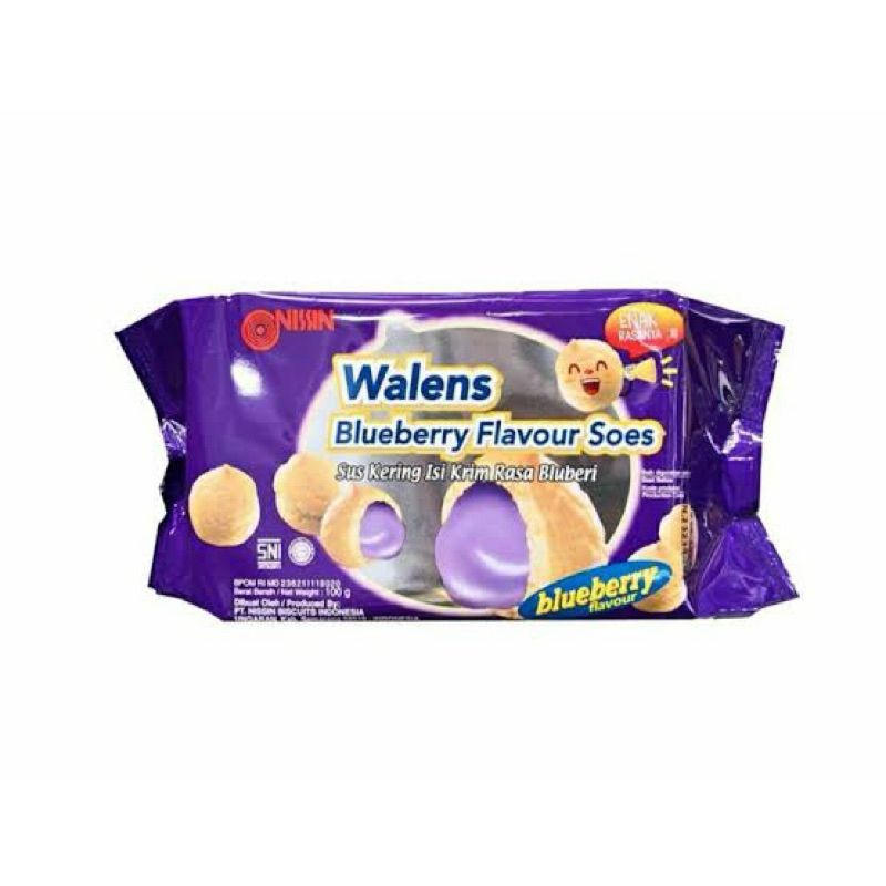 

NISSIN WALENS BLUEBERRY CREAM 100G 1 Karton Isi 36 PCS