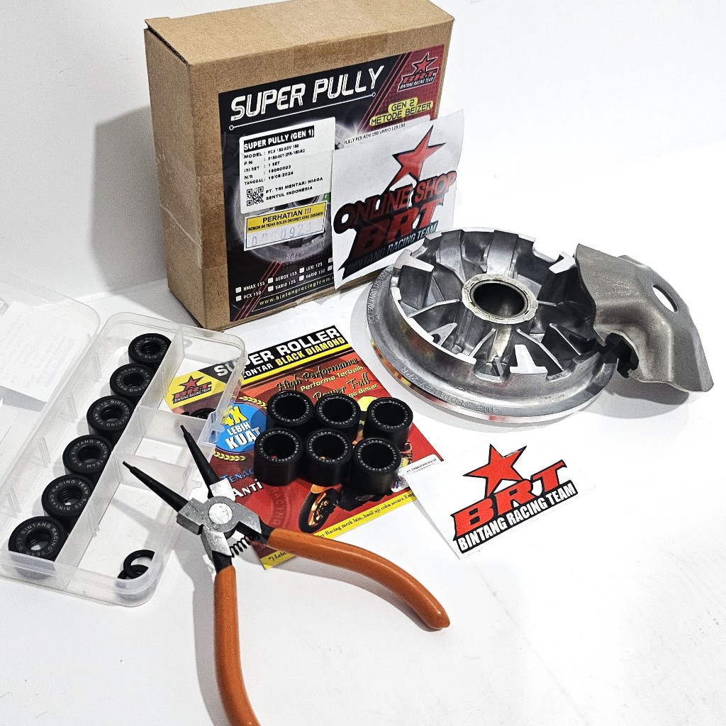 PAKET KIRIAN 1 PULLY PULY PULLEY Rumah Roller & ROLLER NINJA BALL BRT VARIO 125 VARIO 150 PCX 150 AD