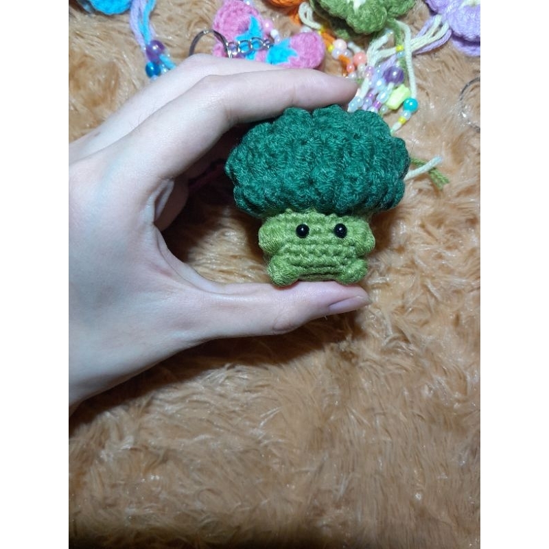 GANTUNGAN KEYCHAIN BROKOLI LUCU FREEBIES