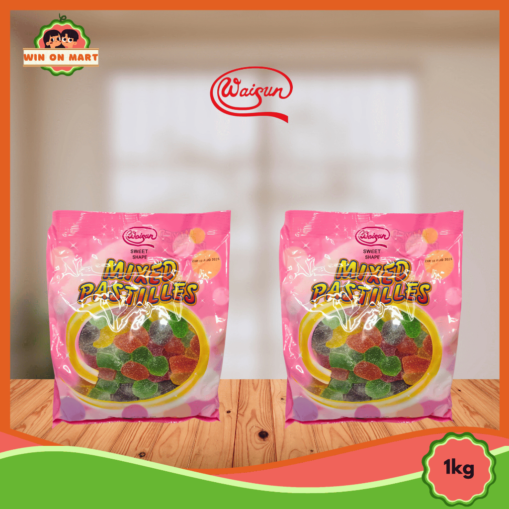 

Permen Jelly | Waisun Jelly Candy Mixed 1kg | Permen Jelly Rasa Buah | Campur