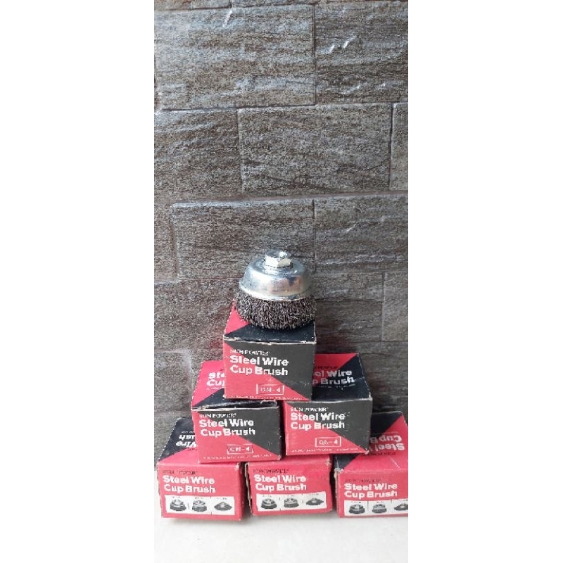 SUN POWER Sikat Kawat Mangkok Lurus 3" / Cup Brush 3 inch Gerinda Tangan / Sikat mangkok