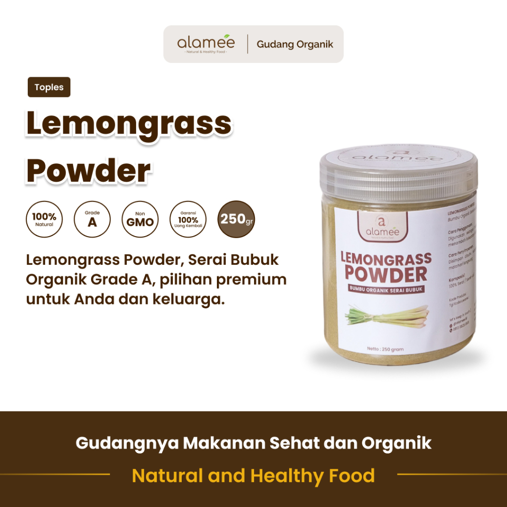 

alamee bumbu organik sereh toples yang mudah digunakan adalah pilihan organik ideal untuk masakan