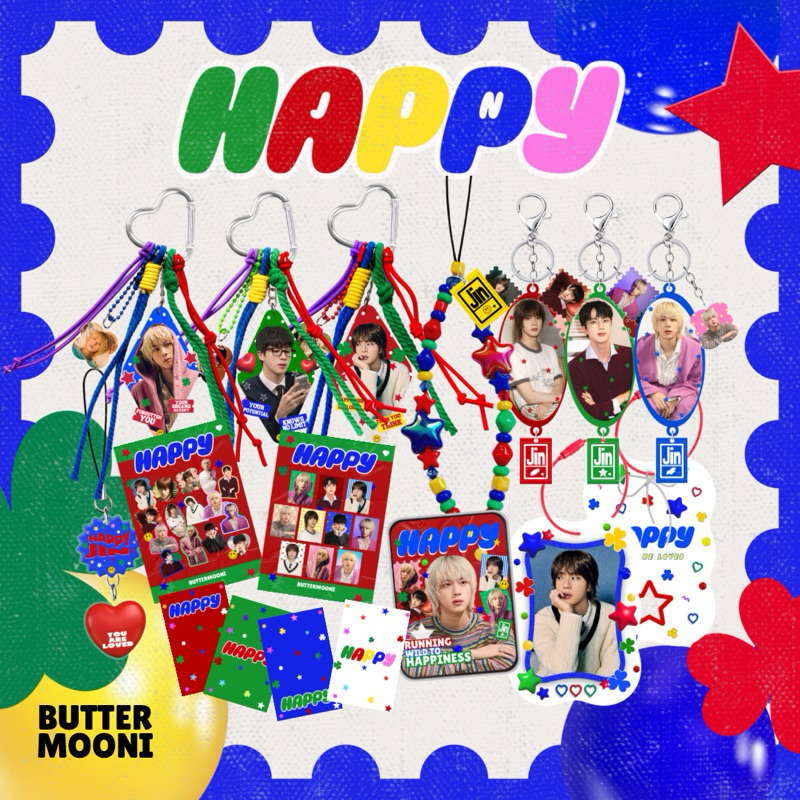 BTS Jin HAPPY Collection Fanmade by Buttermooni