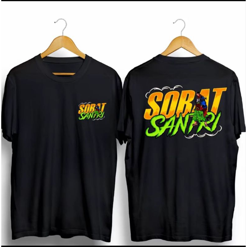 KAOS SOBAT SANTRI MODEL ORANGE HIJAU