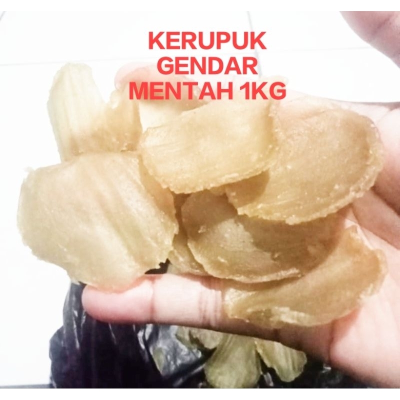 

KERUPUK GENDAR MENTAH 1KG ASLI LAMONGAN JAWATIMUR