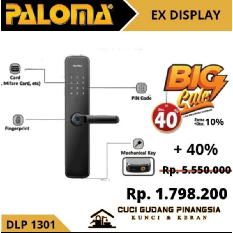 PALOMA DLP 1301 DIGITAL LOCK PALOMA SERIES BLACK ( Ex Display )