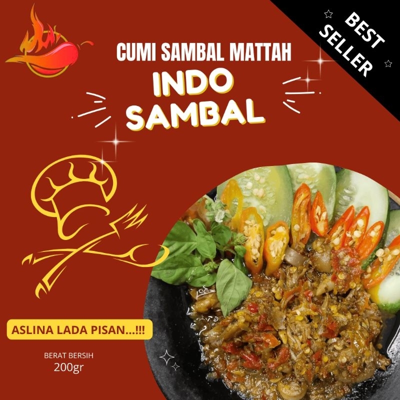 

CUMI SAMBAL MATTAH indo sambal 200gr