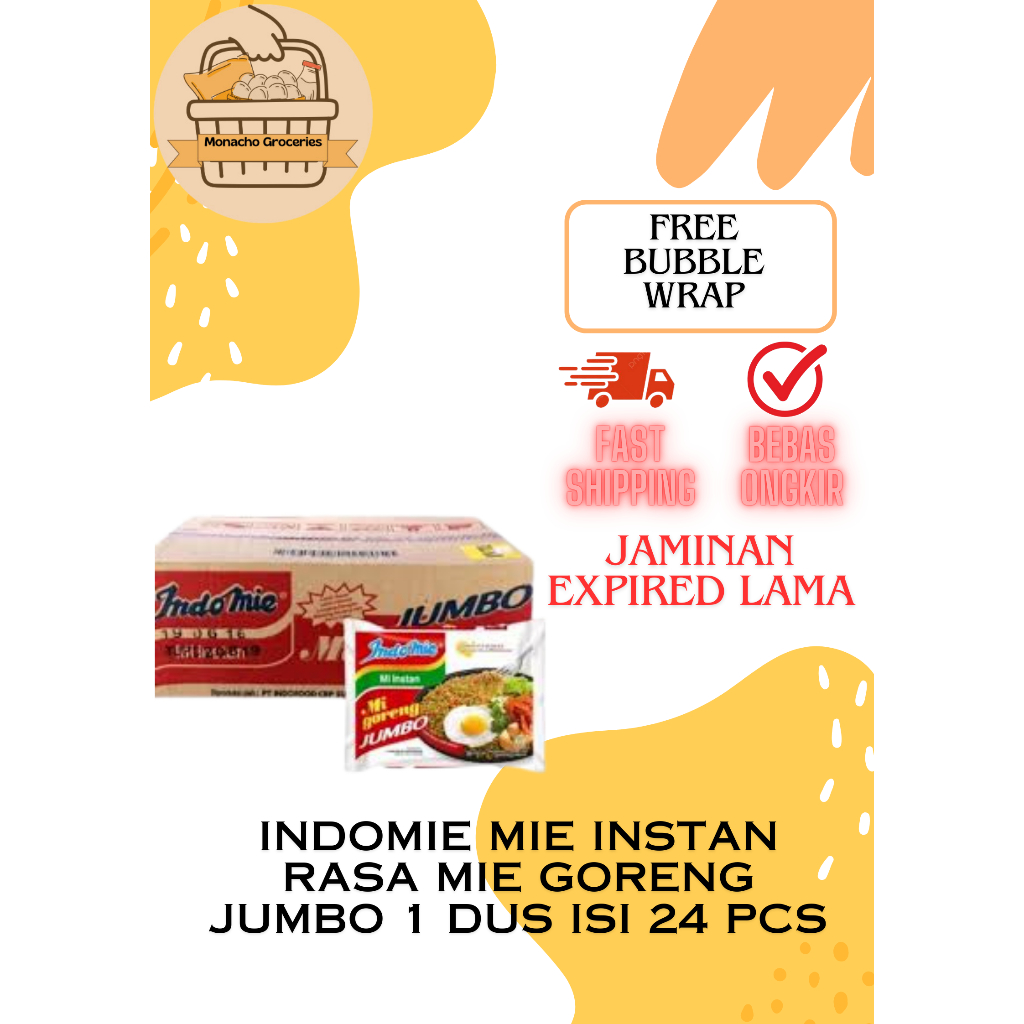 INDOMIE MIE GORENG JUMBO 1 DUS ISI 40 PCS