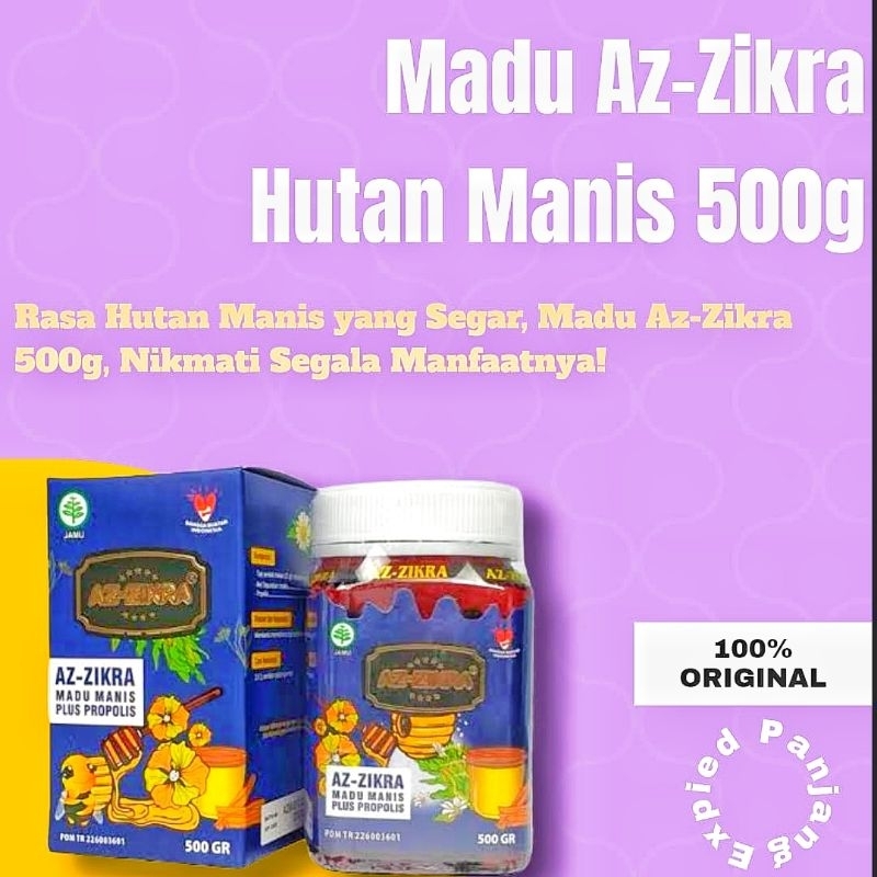 

Madu Az-Zikra Hutan Super 500gram kemasan baru