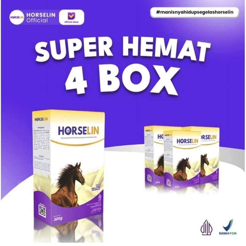 

Susu kuda liar Sumbawa Horselin untuk sendi kemasan 4 box
