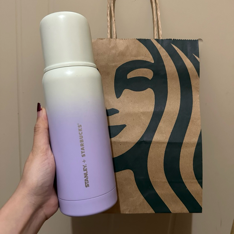Preloved Tumbler Starbucks Stanley Ombre Lilac Purple Thermos Stainles Steel Original Starbucks Tumb