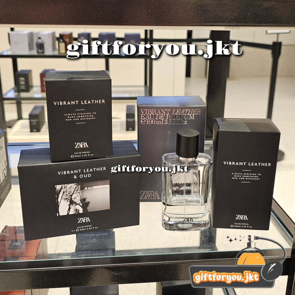 Zara Man Vibrant Leather Parfum Cowok 60 100 ml EDP Eau De Perfume Original Laki Laki Pria Man Men P