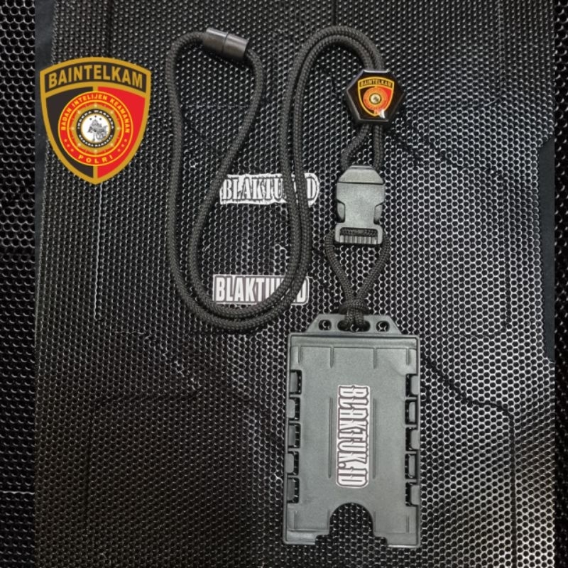 

Lanyard tactical holder id card Slide exagonal logo BAINTELKAM