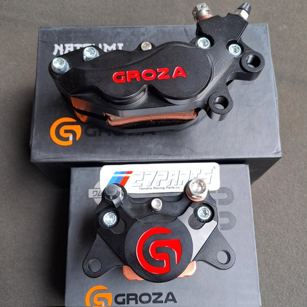 KALIPER GROZA 2P & 4P CNC HITAM KALIPER REM GROZA 2P & 4P KALIPER RX KING