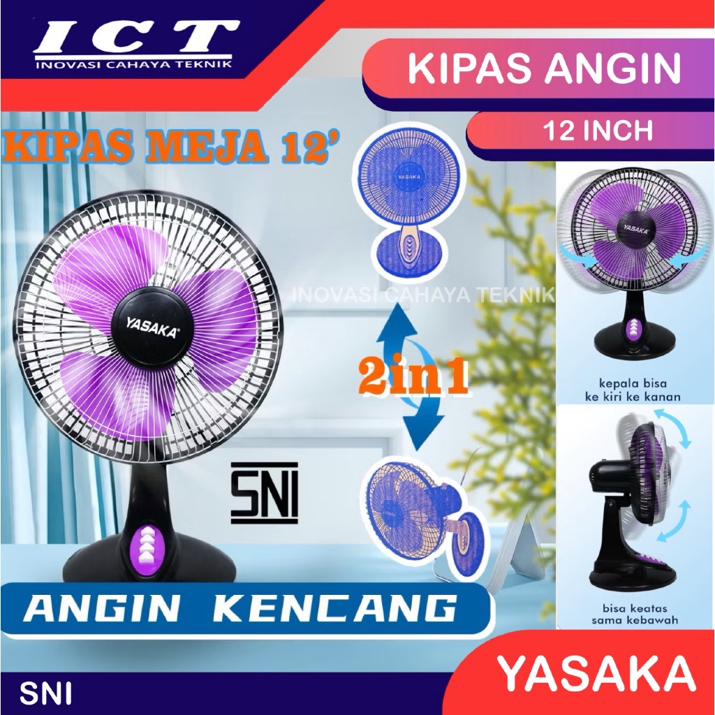 Kipas Angin Meja 12” Yasaka / Desk Fan 12” Yasaka / Kipas Angin 12” Yasaka 1313