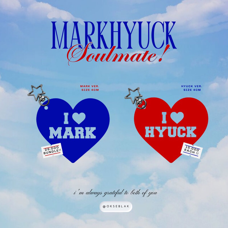 KEYCHAIN MARKHYUCK SOULMATE