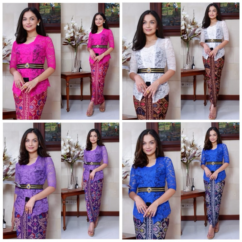Setelan kebaya bali stretch Tulip