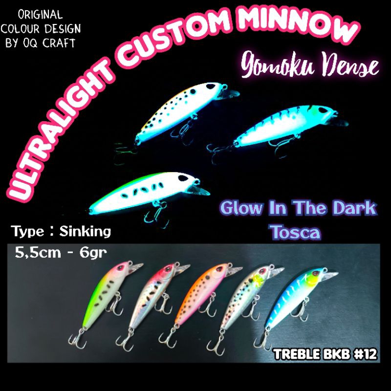 UMPAN MINNOW REP GOMOKU DENSE 5,5CM - 6GR ULTRALIGHT FULL GLOW [UMHPR04]