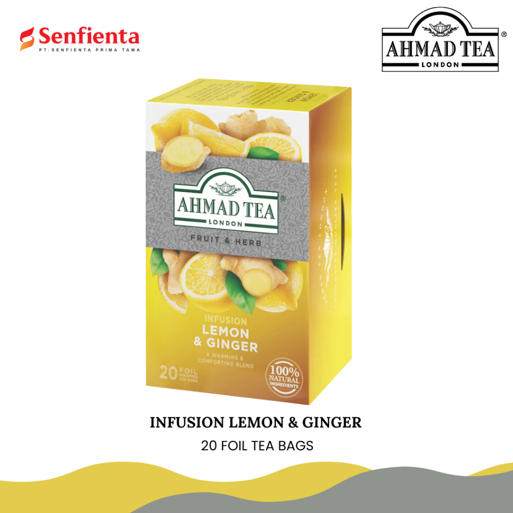 

Ahmad Tea Lemon & Ginger Infusion 20's - 40 gr