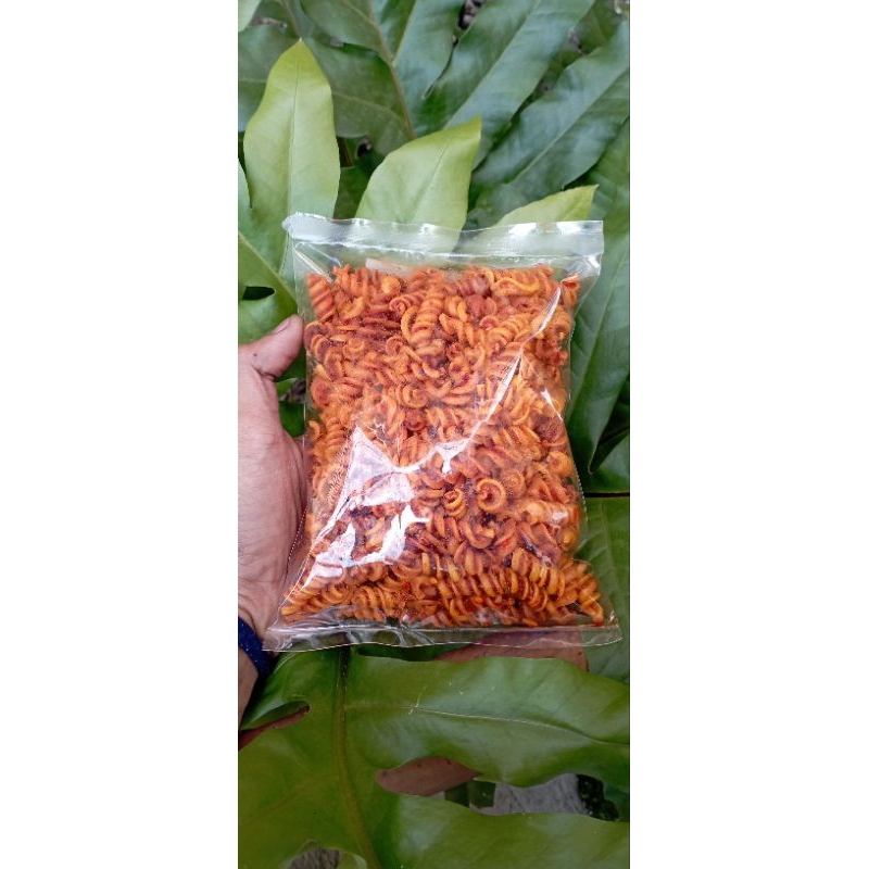 

CEMILAN MAKARONI SPIRAL PEDES KILOAN JAJANAN SNACK PEDAS