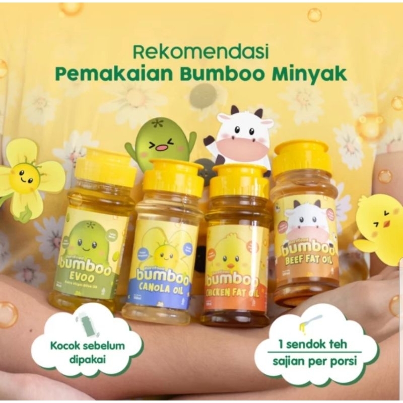 

BUMBOO MINYAK BAHAN ALAMI BERNUTRISI SUMBER LEMAK & OMEGA BB BOOSTER MPASI BAYI