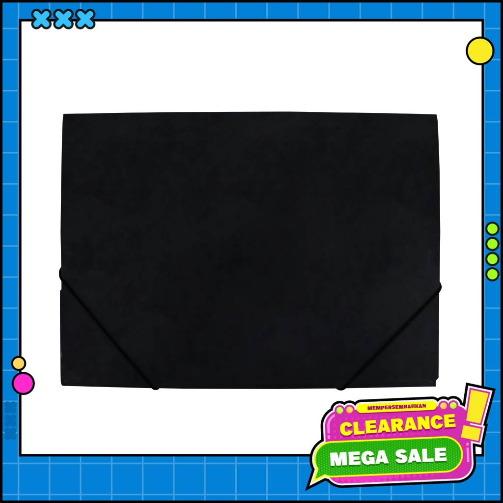 

[BMS Bekasi] Bantex Stopmap / Cardboard Document File Warna Black Ukuran Folio - 3451 10
