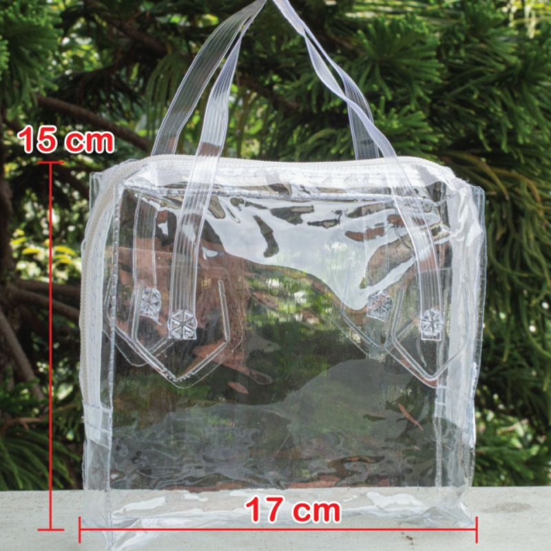 TAS MIKA BENING POLOS KEMASAN TAS SELIMUT BED COVER BANTAL  SEDANG KECIL MATRAS | KEMASAN MIKA PLAST