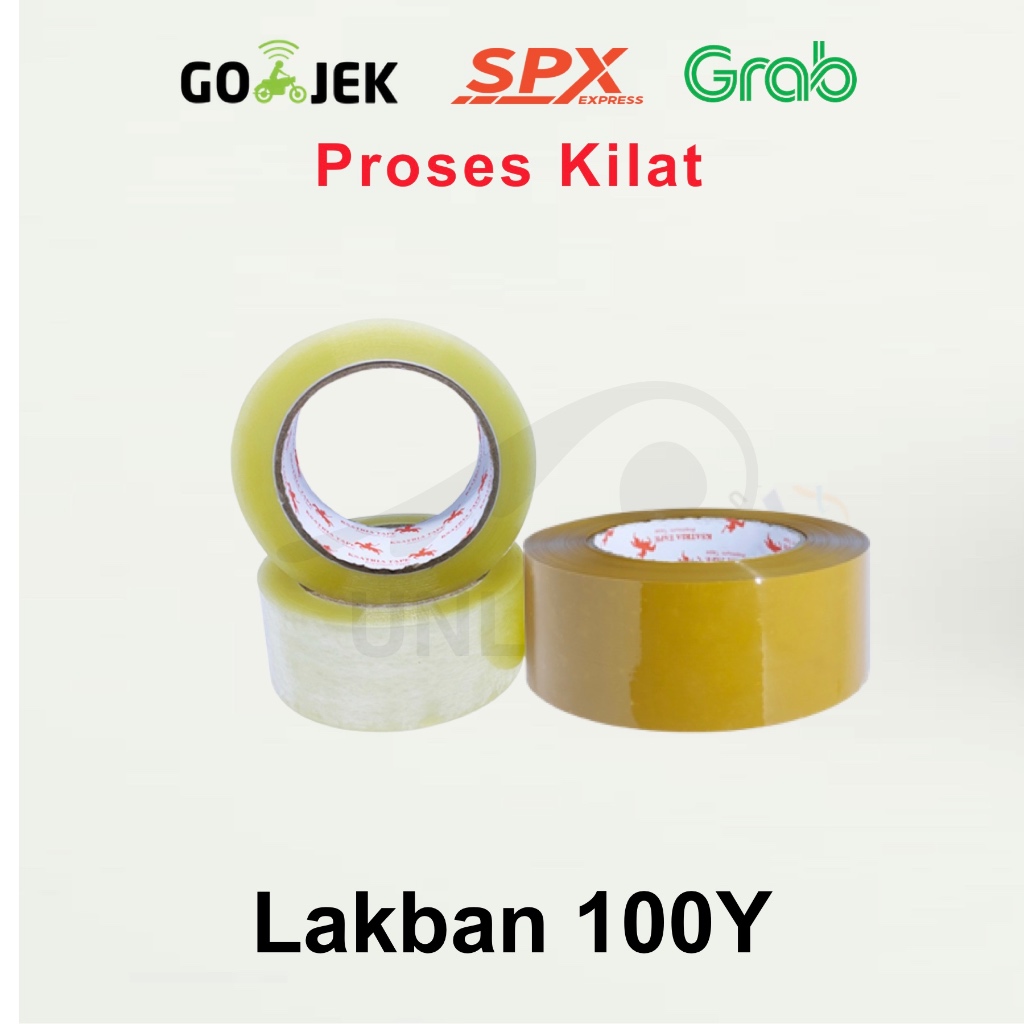 

Lakban Bening Coklat 100Y TERMURAH