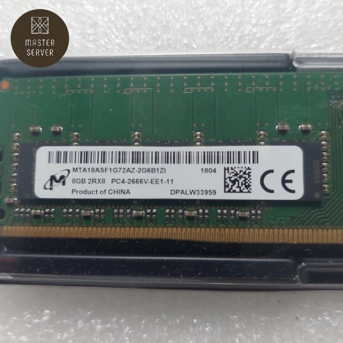Ready Stok : Memory RAM Server 8GB udimm ddr4 2666MHz ecc Bisa digunakan untuk server : Dell T40, De