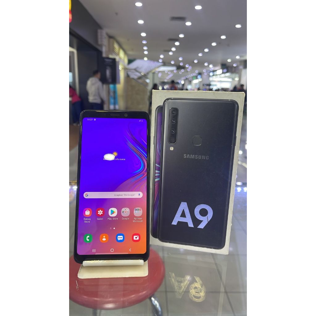 SAMSUNG GALAXY A9 2018 6/128GB SECOND SEKEN BEKAS RAM 6 INTERNAL 128