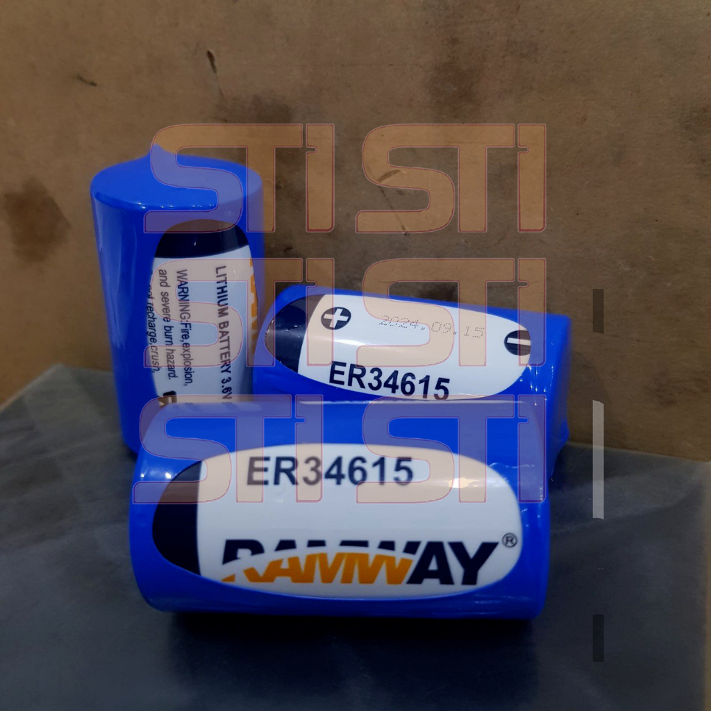 Battery Baterai Lithium Ramway PLC ER34615 3.6V D 19Ah Cable Plug