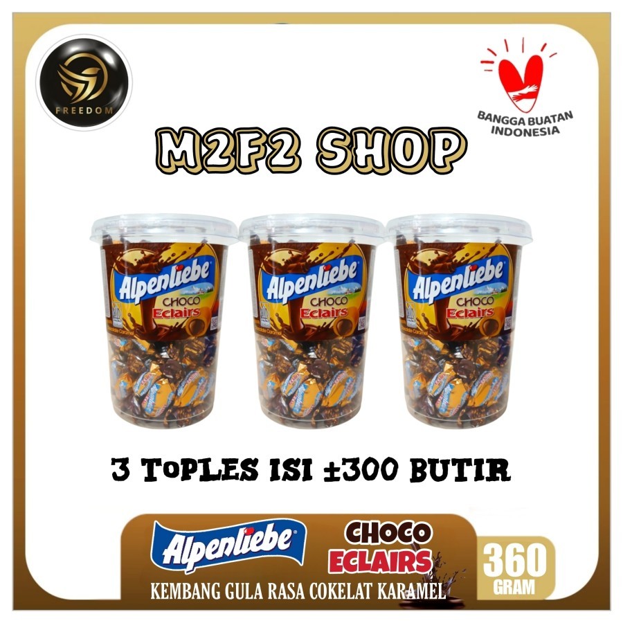 

Alpenliebe Choco Eclairs Chocolate Caramel Jar | Permen Lunak Cokelat Karamel Toples - 360 gr (Kemasan 3 Pcs)