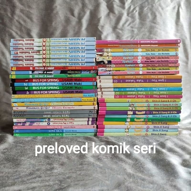 Preloved Buku Komik Seri Serial Love Sick / Wolf Children / Bus For Spring / Granny Hinako Amazing D
