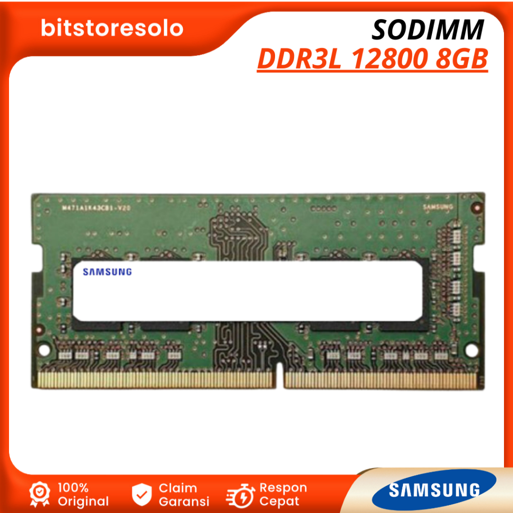 Ram Laptop Samsung Sodimm  DDR3L 12800 8GB Sodimm Memory
