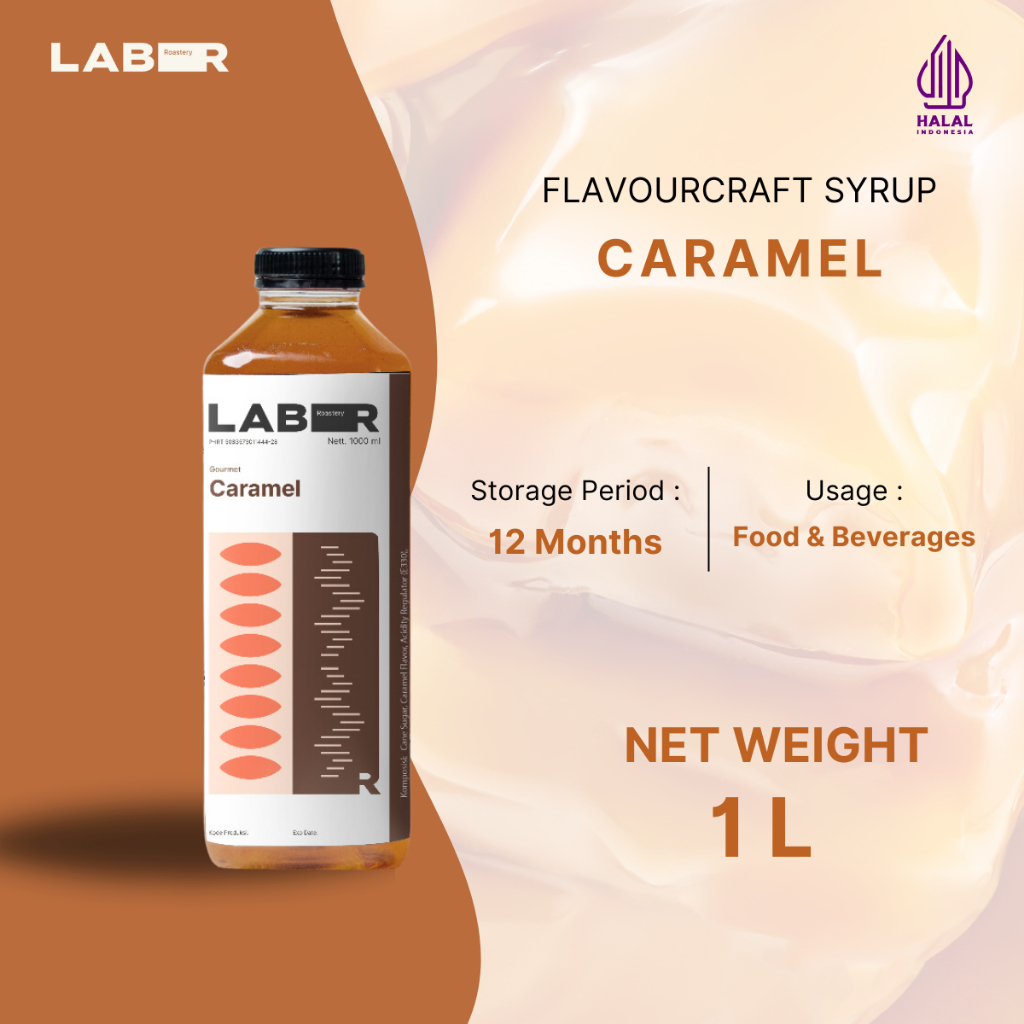 

LABR Syrup Caramel ( Sirup Karamel ) 1 Liter