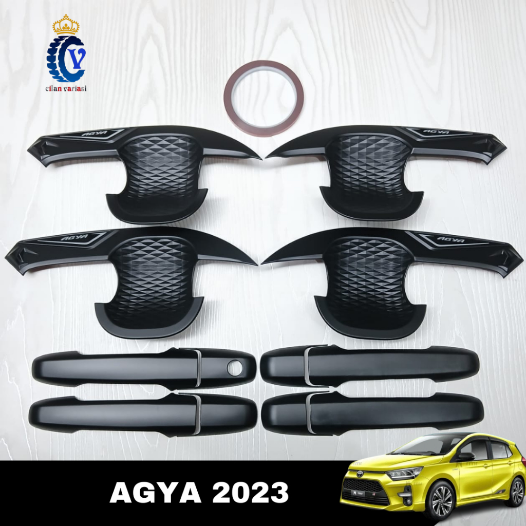 Cover Handle Outer Pintu Mobil Agya 2023 - 2024 Hitam
