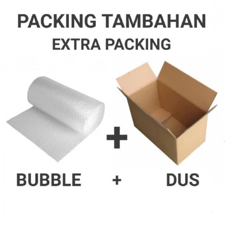 

Extra Packing Agar Lebih Aman : Kardus + Bubble Wrap , Bubble Wrap , Kardus